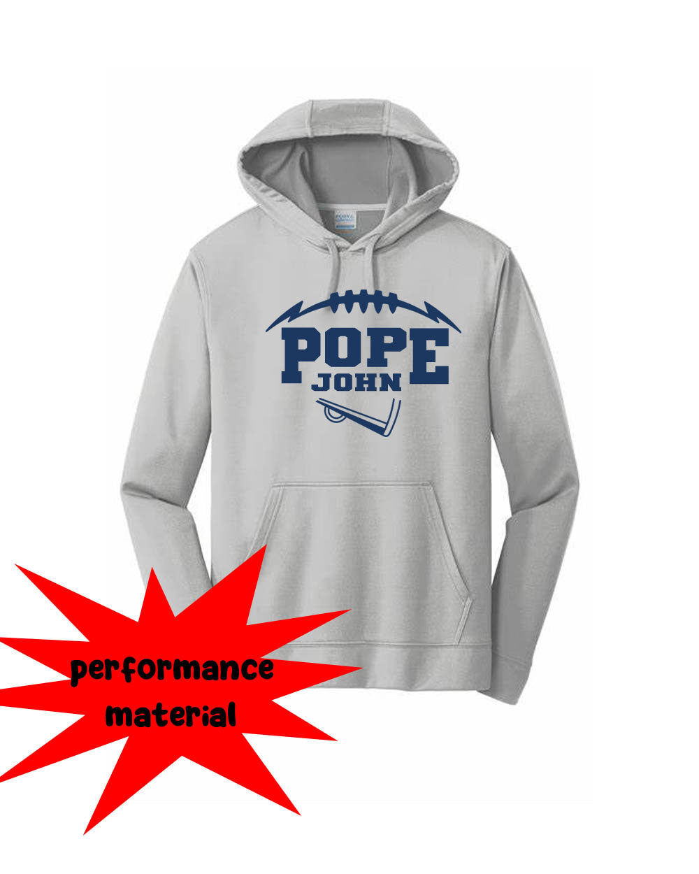 Pope John Cheer Performance Hooded Sweatshirt Design 10
