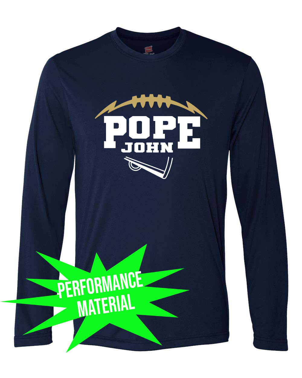 Pope John Cheer Performance Material Long Sleeve Shirt Design 10