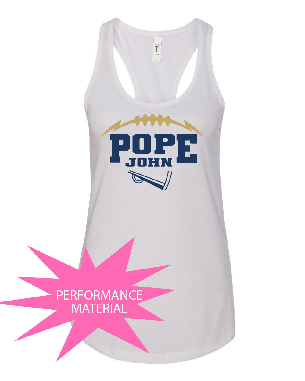 Pope John Cheer Performance Racerback Tank Top Design 10