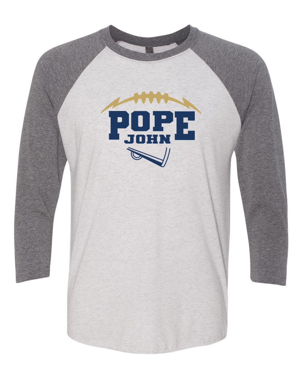 Pope John Cheer raglan shirt Design 10