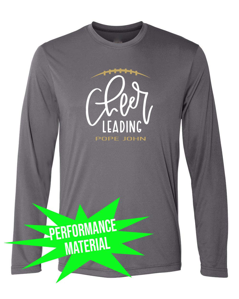 Pope John Cheer Performance Material Long Sleeve Shirt Design 12