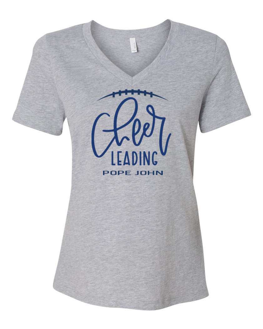 Pope John Cheer V-neck T-Shirt Design 12