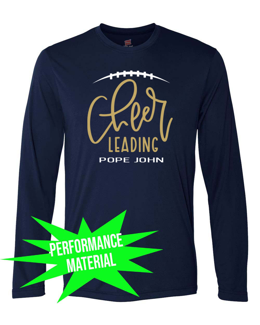 Pope John Cheer Performance Material Long Sleeve Shirt Design 12