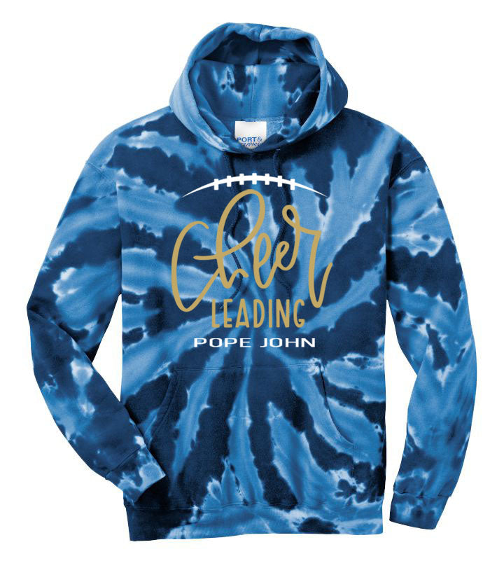 Pope John Cheer Tie-Dye Hooded Sweatshirt Design 12