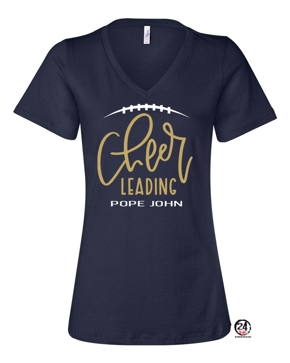 Pope John Cheer V-neck T-Shirt Design 12