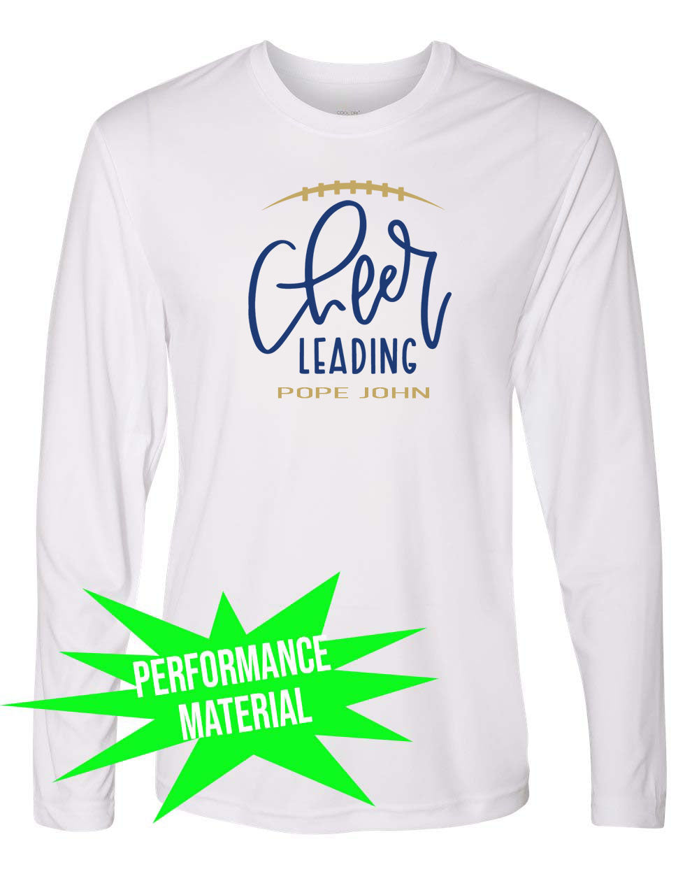 Pope John Cheer Performance Material Long Sleeve Shirt Design 12