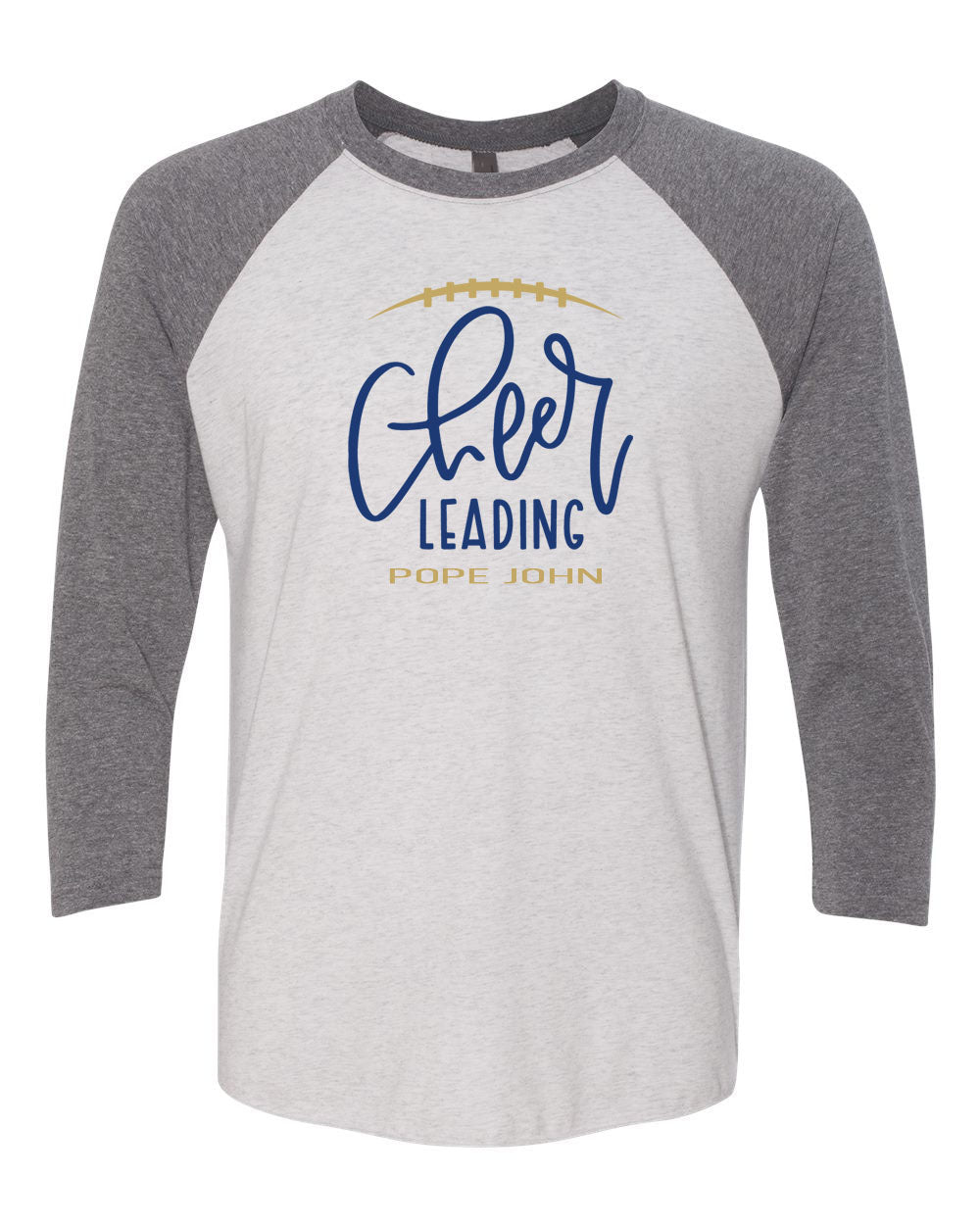 Pope John Cheer raglan shirt Design 12
