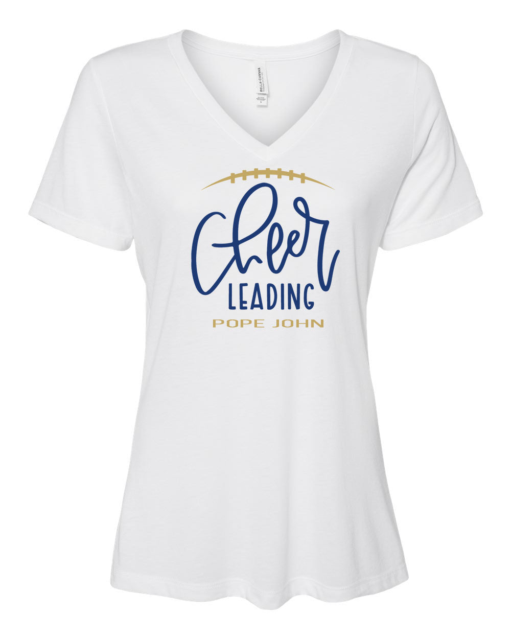 Pope John Cheer V-neck T-Shirt Design 12