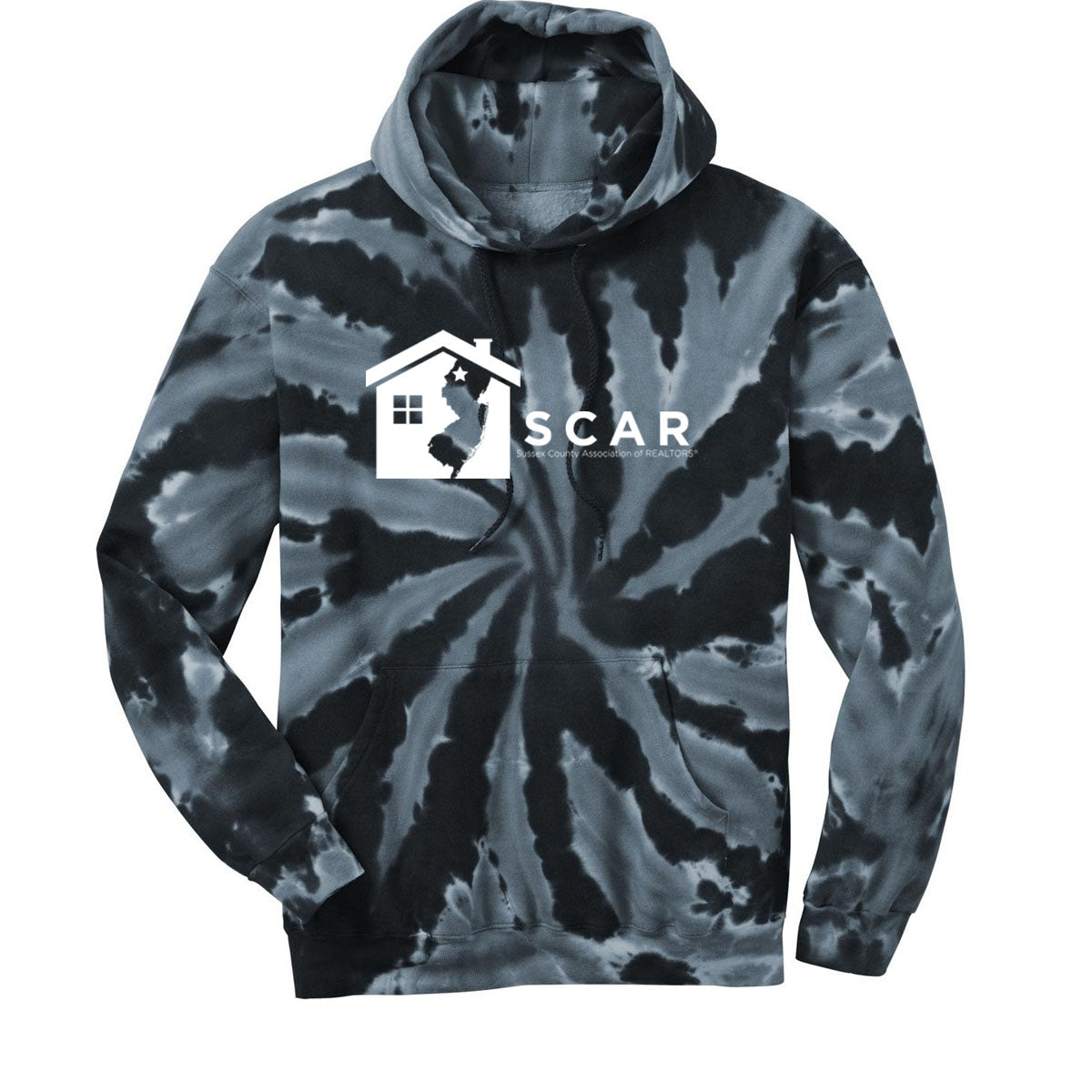 SCAR Tie-Dye Hooded Sweatshirt Design 2