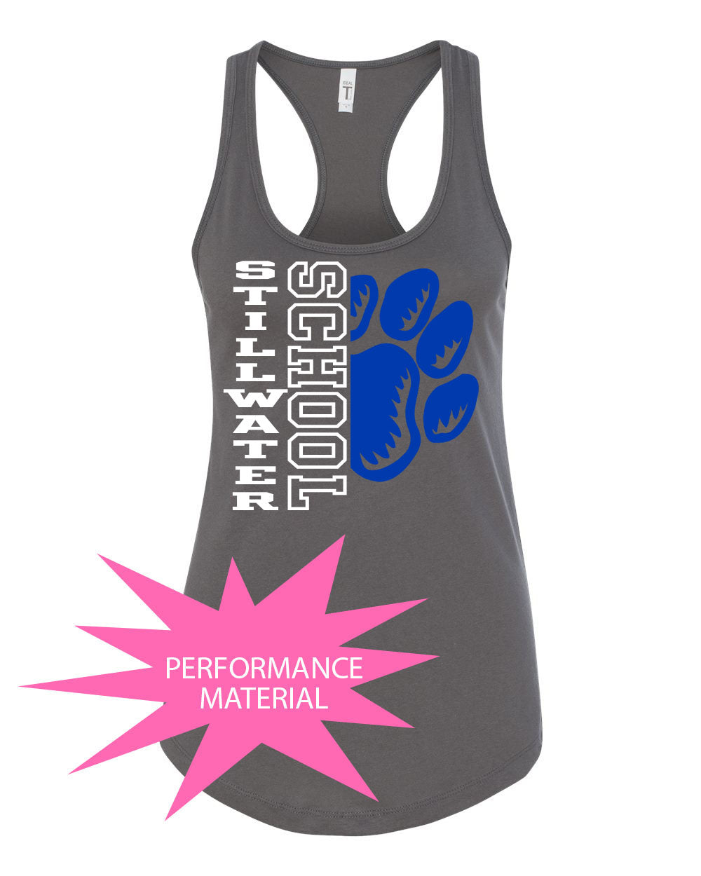 Stillwater School Design 17 Performance Racerback Tank Top