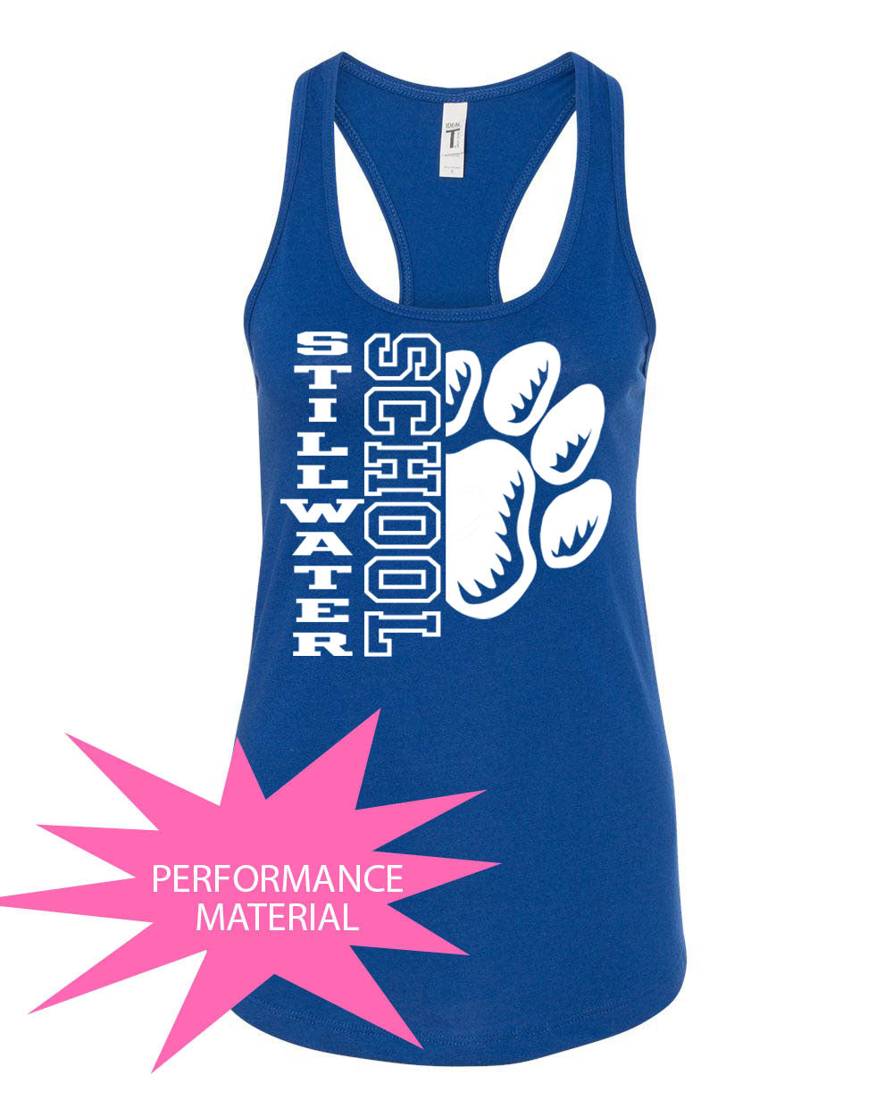 Stillwater School Design 17 Performance Racerback Tank Top