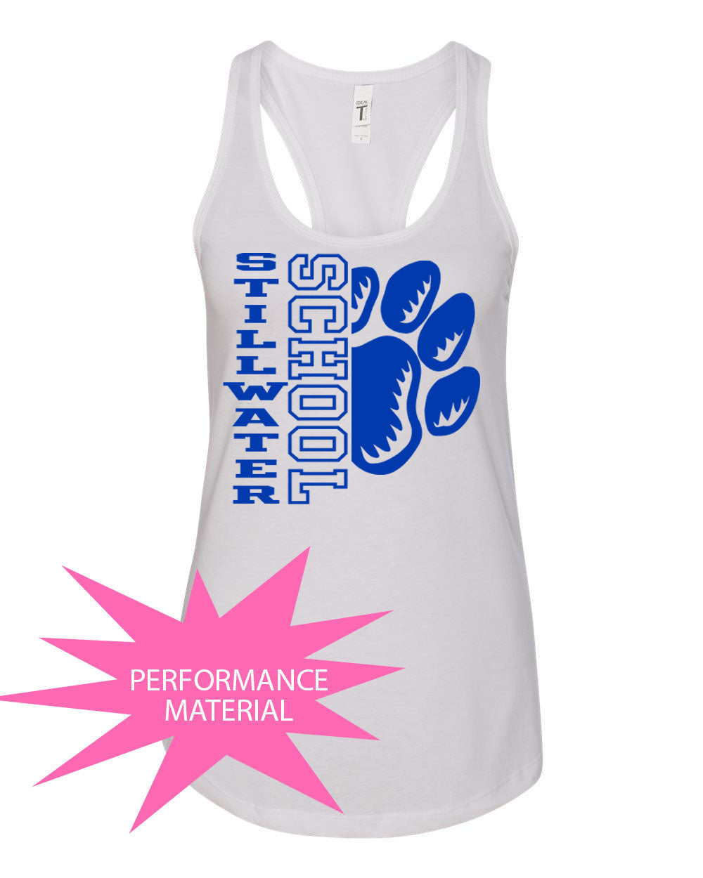 Stillwater School Design 17 Performance Racerback Tank Top