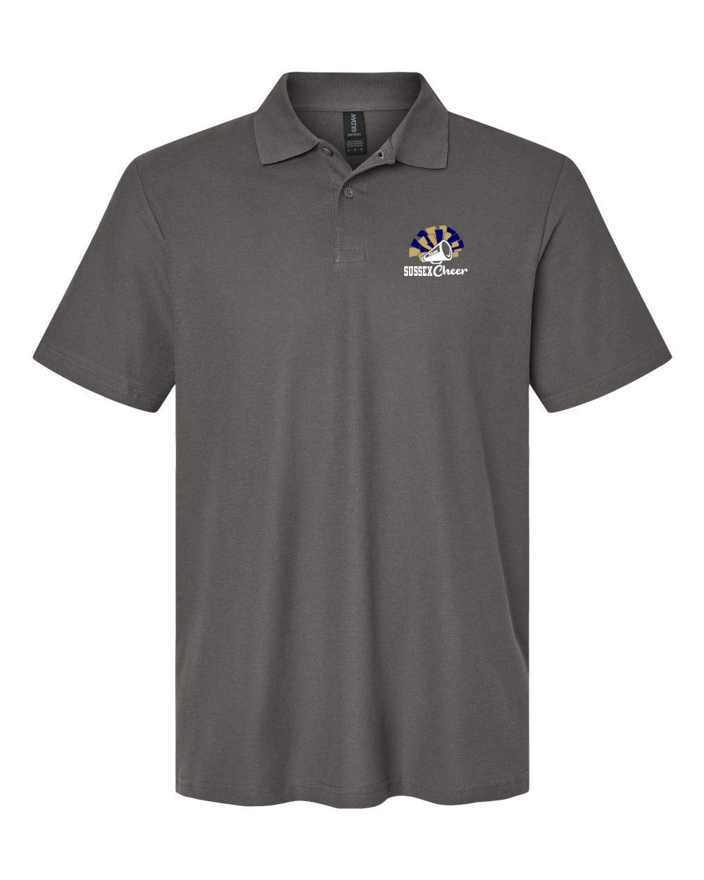 Sussex Middle Cheer Polo T-Shirt Design 2