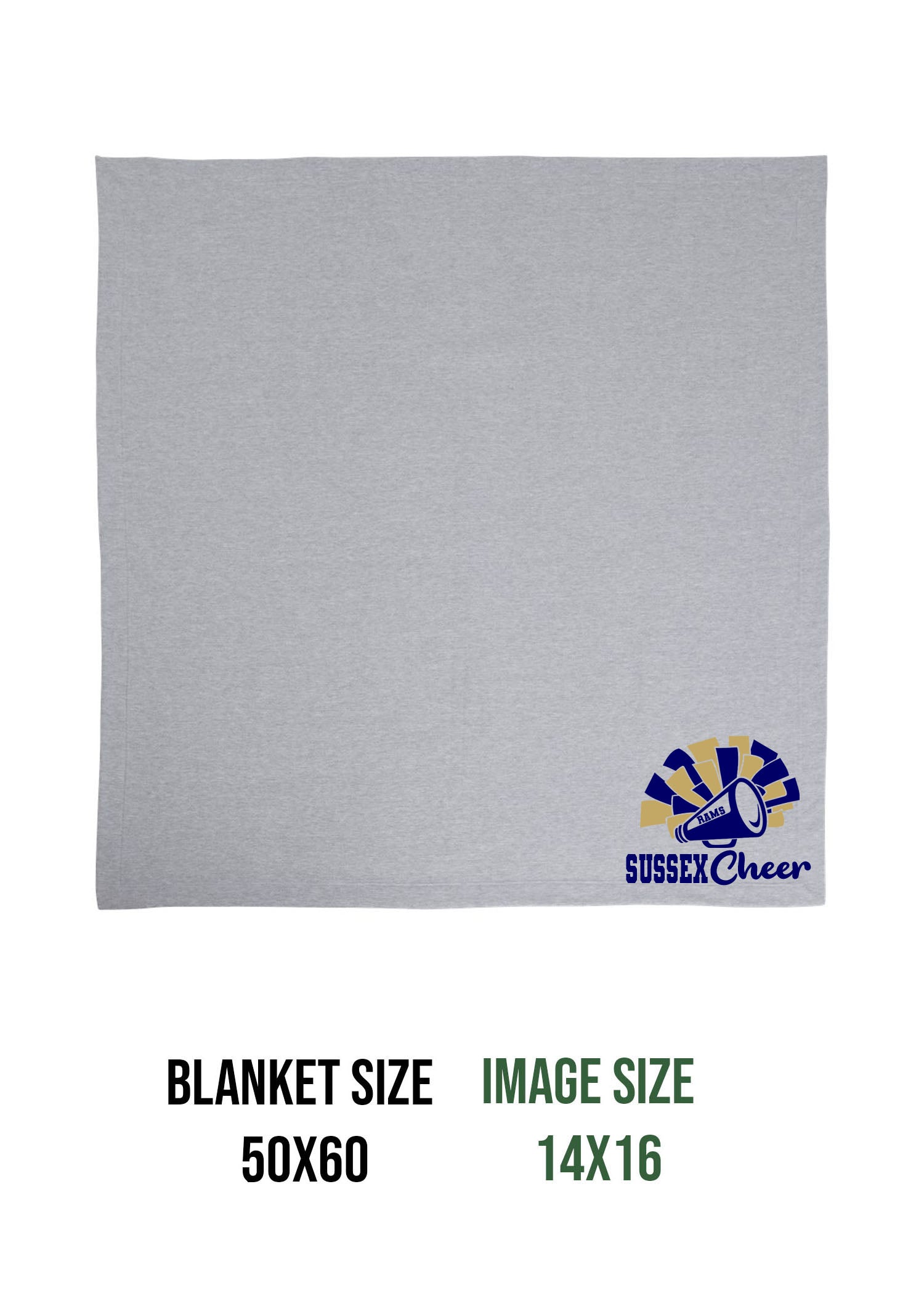Sussex Middle Cheer Design 2 Blanket