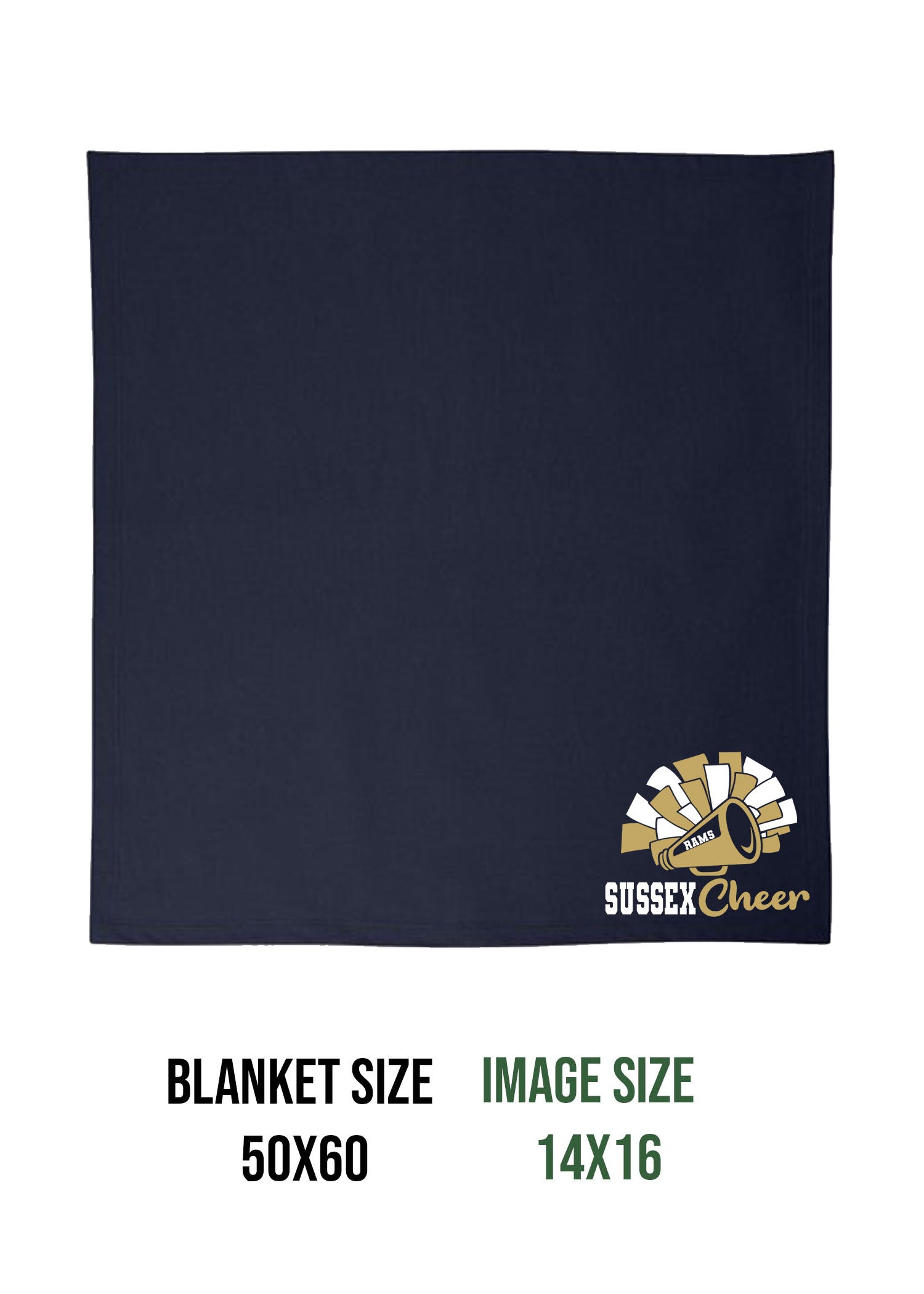 Sussex Middle Cheer Design 2 Blanket