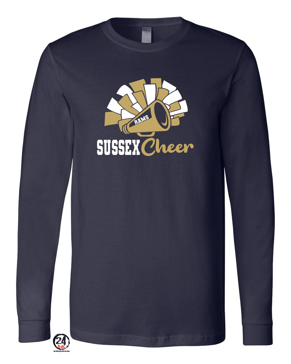 Sussex Middle Cheer Design 2 Long Sleeve Shirt