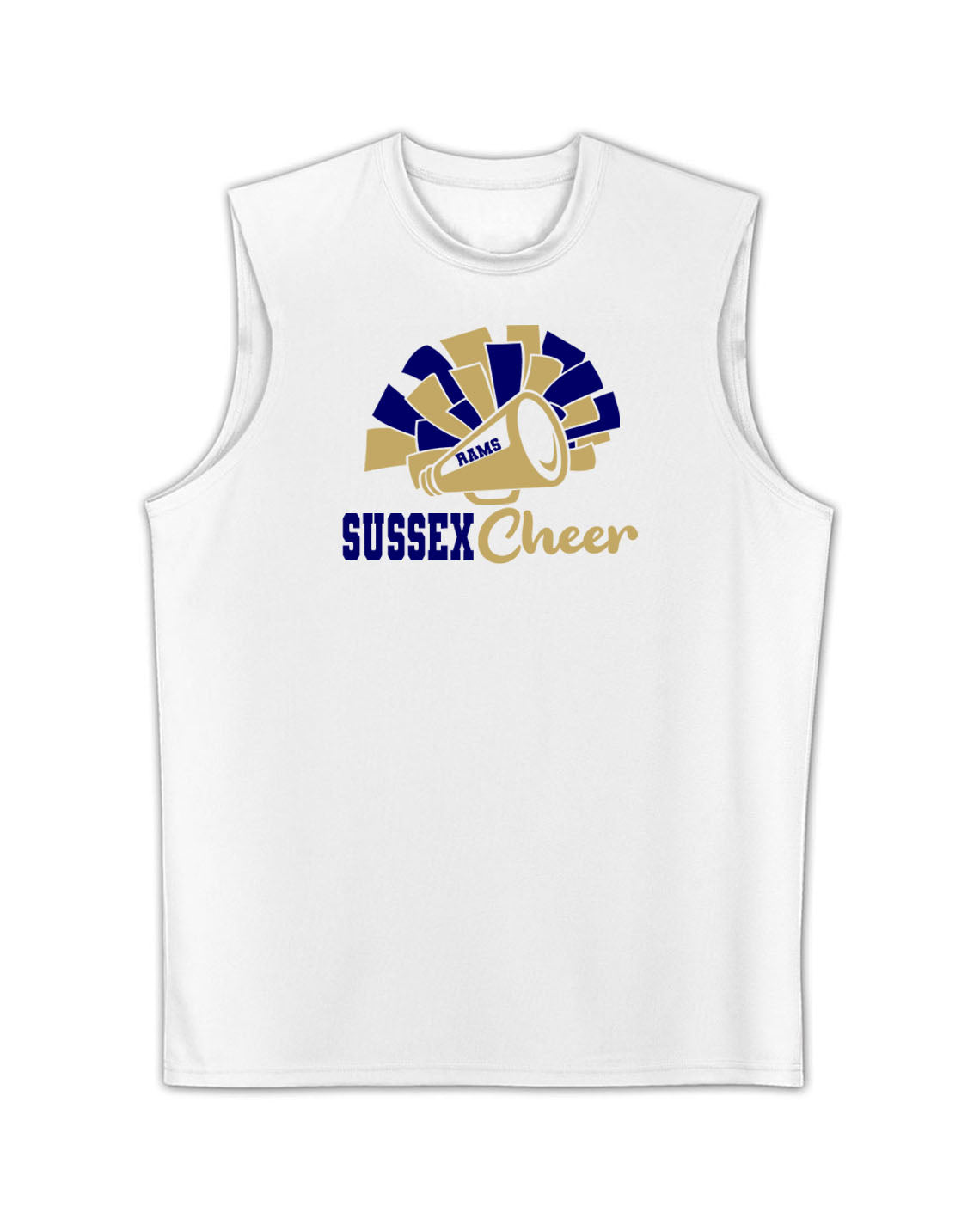 Sussex Middle Cheer Men's Performance Tank Top Design 2