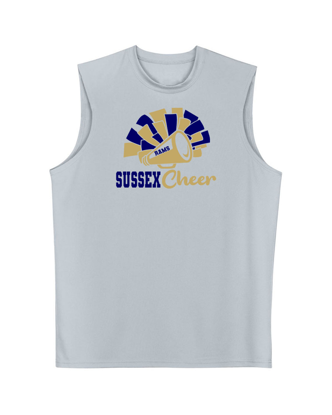 Sussex Middle Cheer Men's Performance Tank Top Design 2