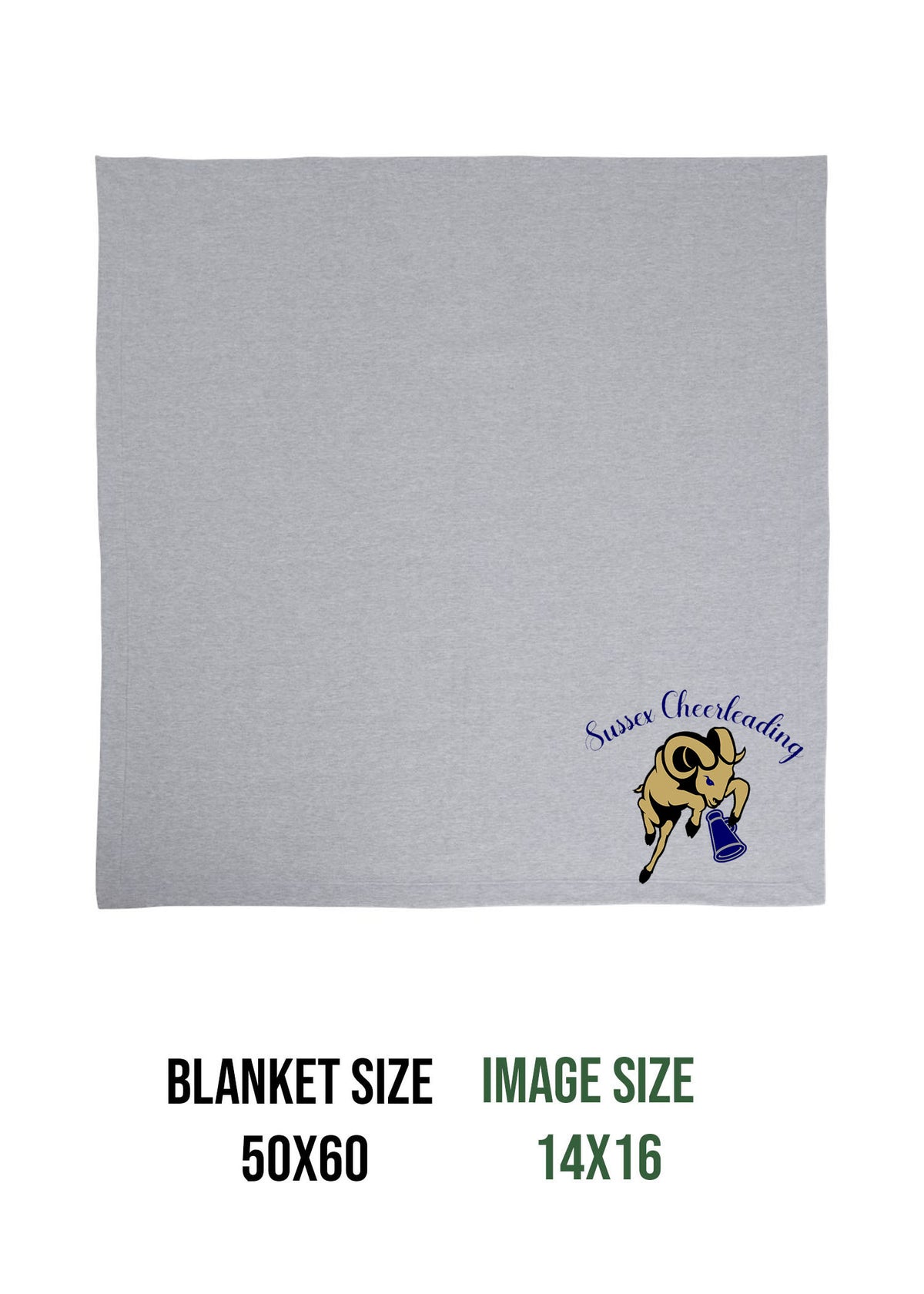 Sussex Middle Cheer Design 3 Blanket