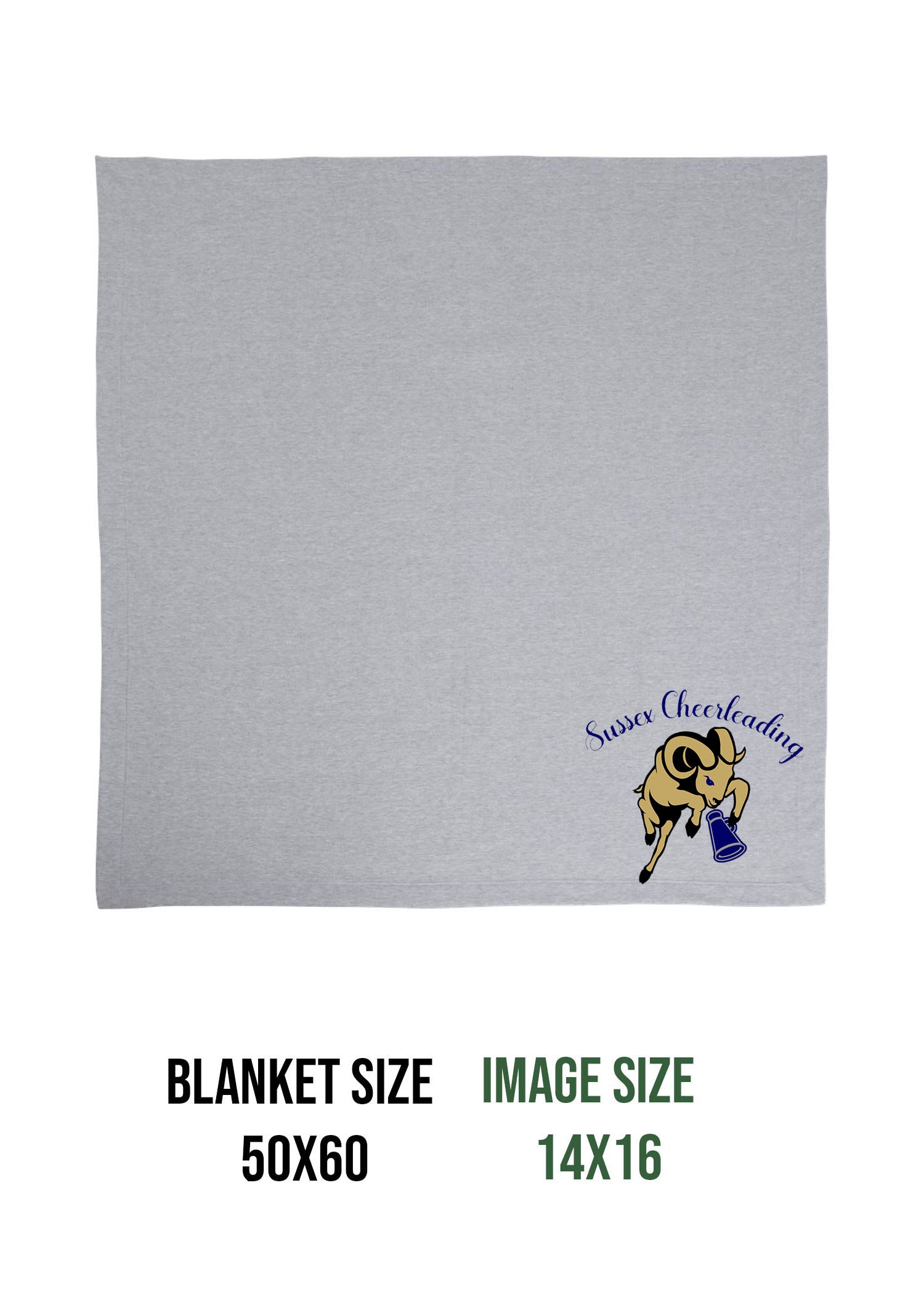 Sussex Middle Cheer Design 3 Blanket