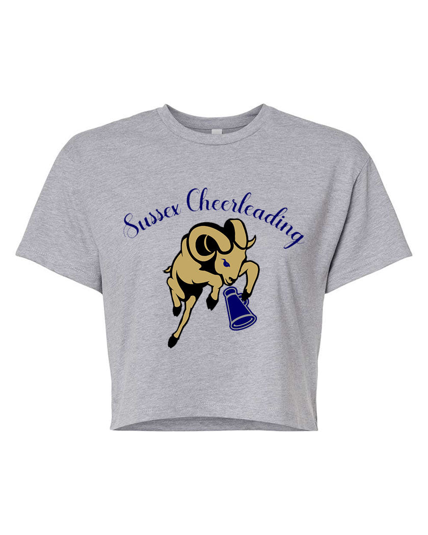 Sussex Middle Cheer Design 3 Crop Top