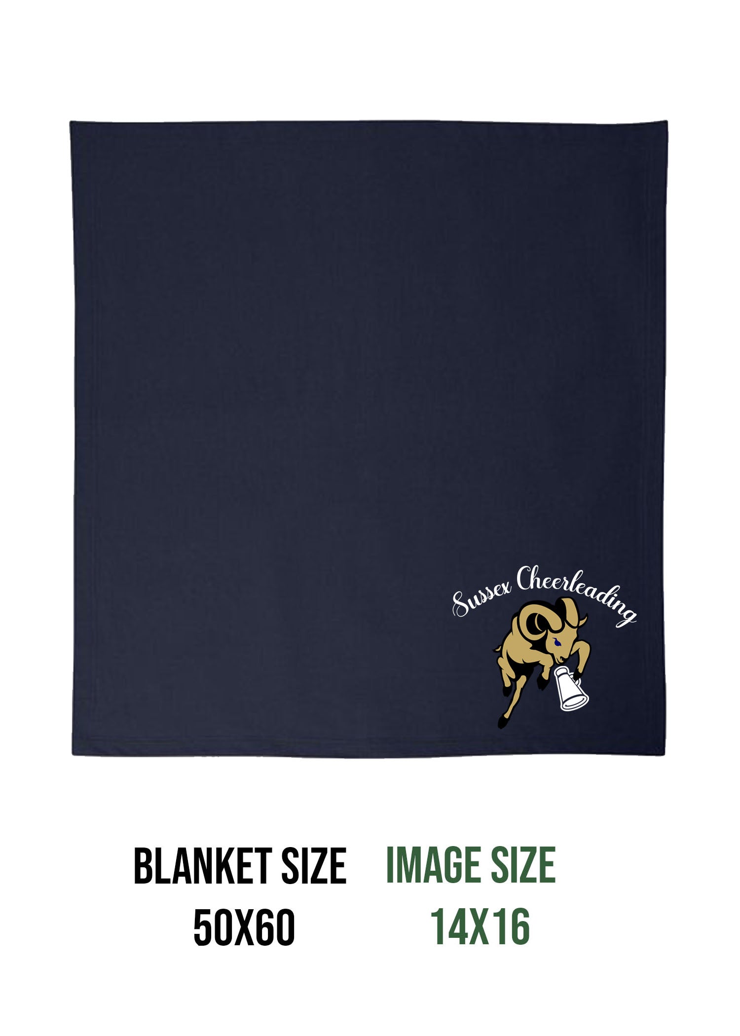 Sussex Middle Cheer Design 3 Blanket