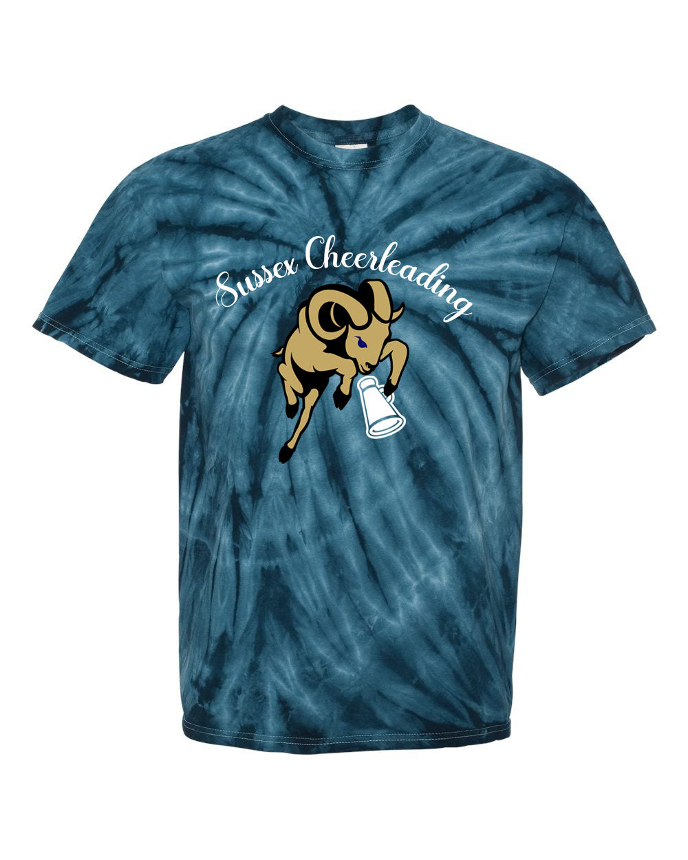 Sussex Middle Cheer Tie Dye t-shirt Design 3
