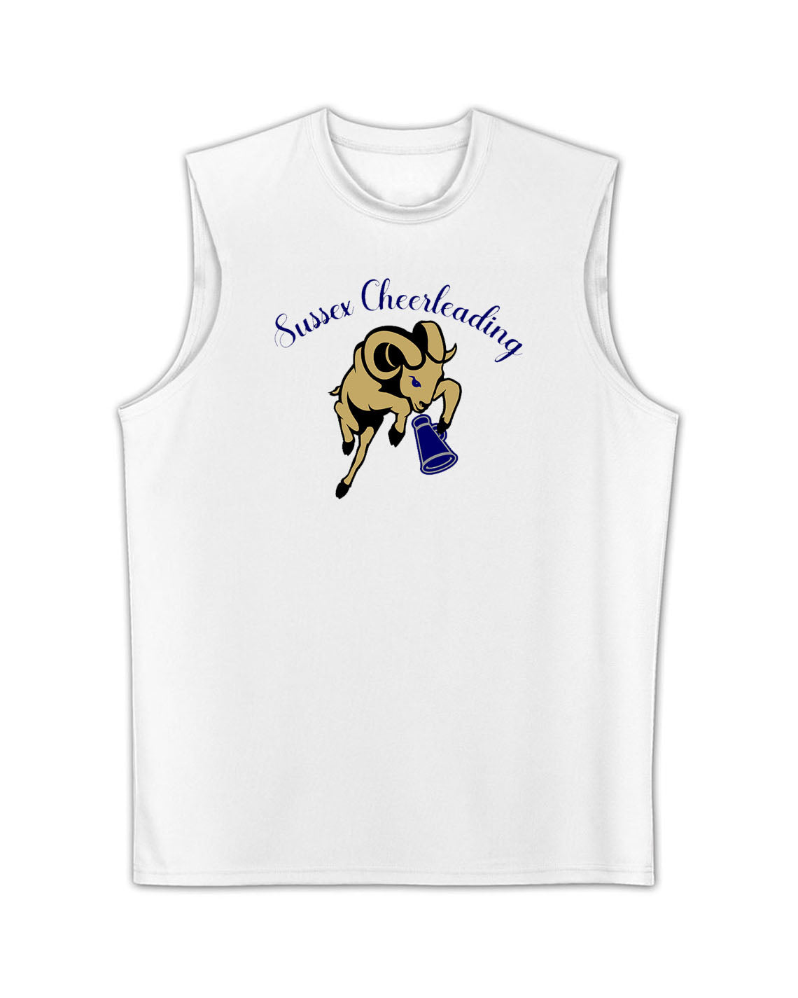 Sussex Middle Cheer Men's Performance Tank Top Design 3
