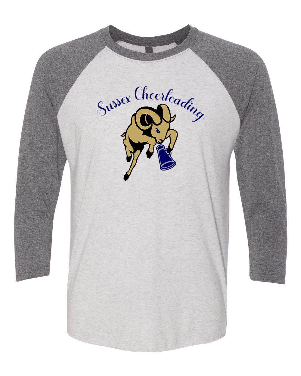 Sussex Middle Cheer Design 3 raglan shirt