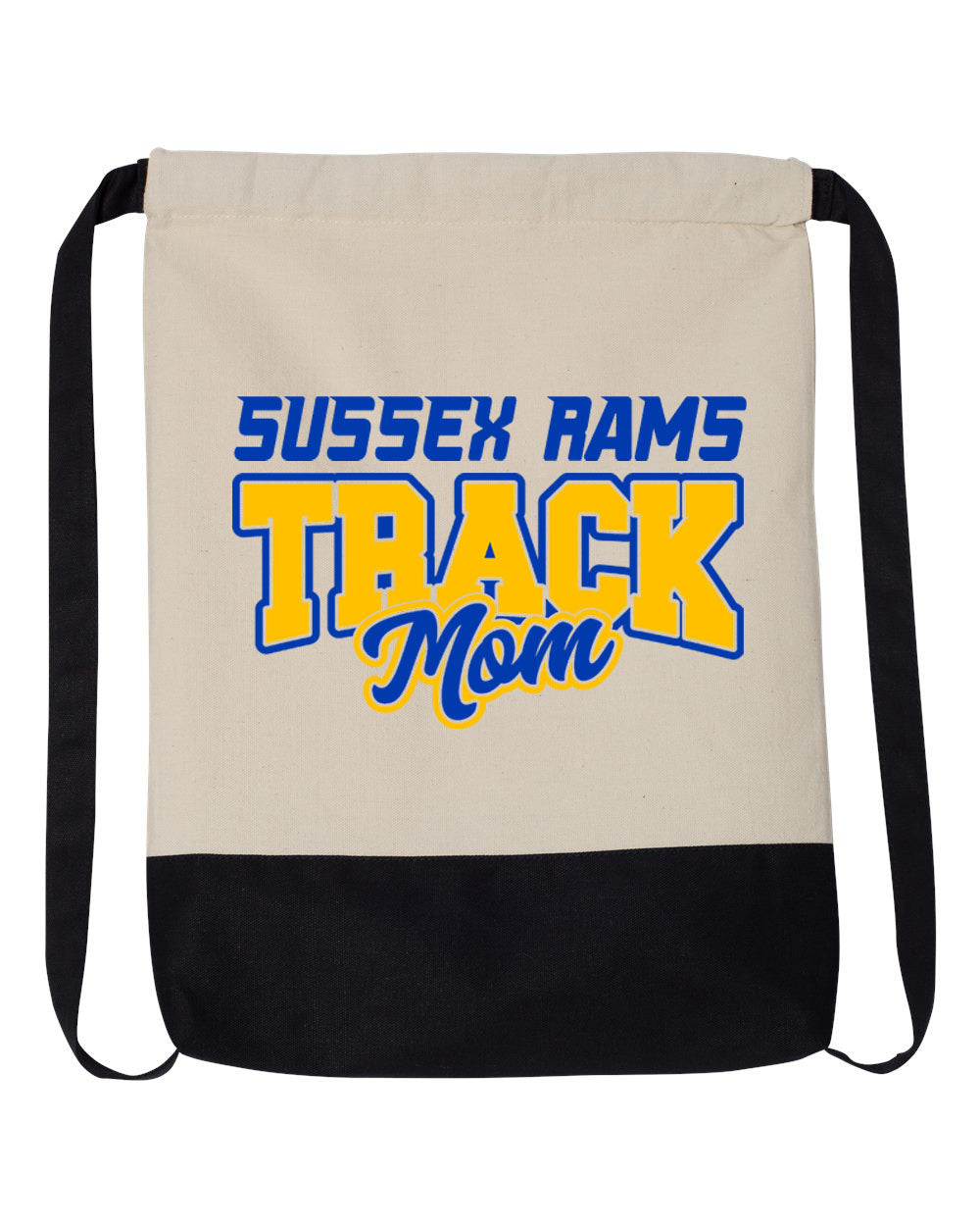 Sussex Rams Track Drawstring Bag Design 1