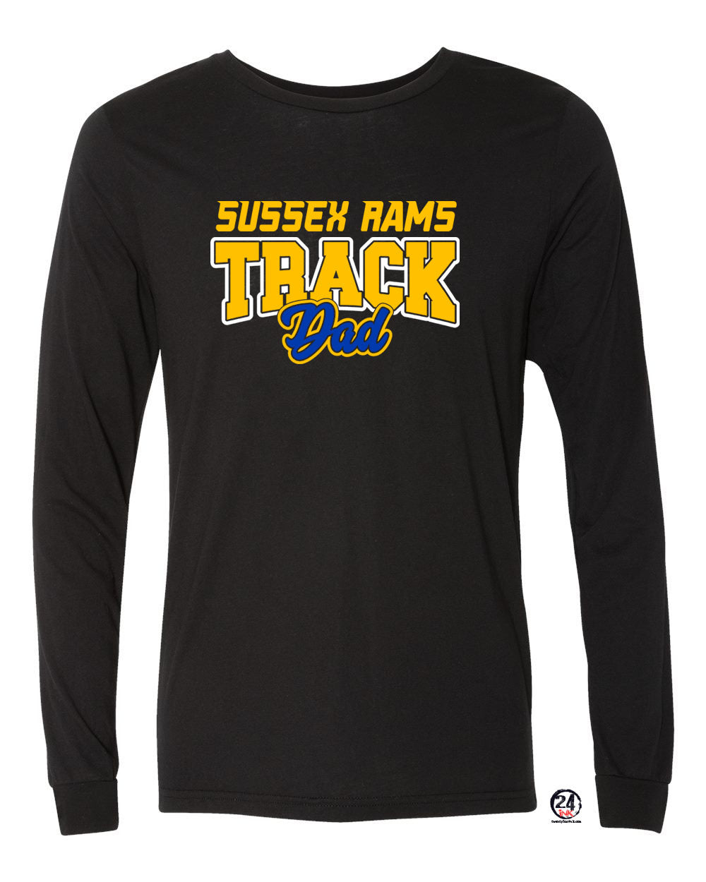 Sussex Rams Track Long Sleeve Shirt Design 1