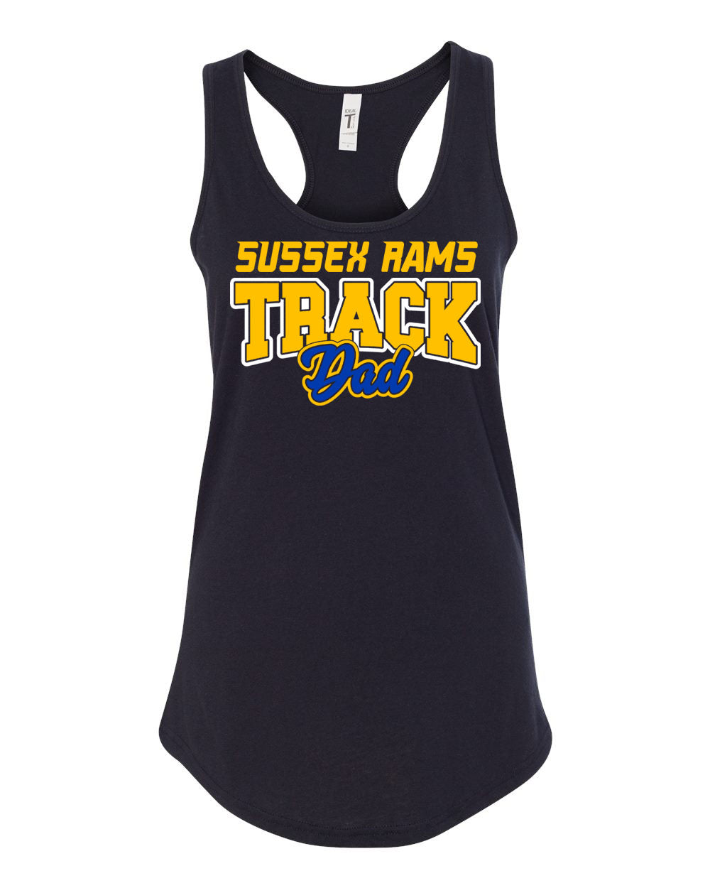 Sussex Rams Track Tank Top Design 1