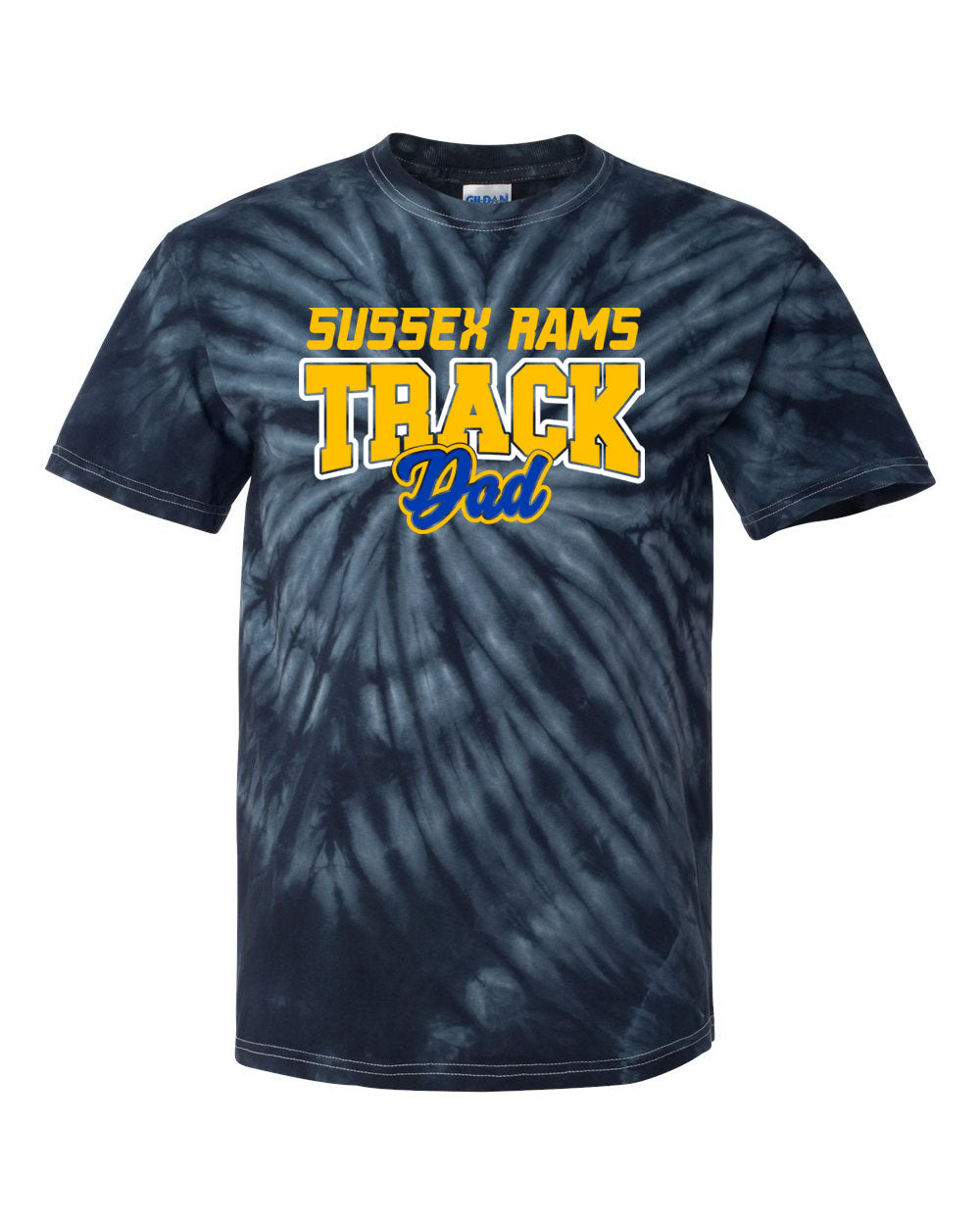 Sussex Rams Track Tie Dye t-shirt Design 1