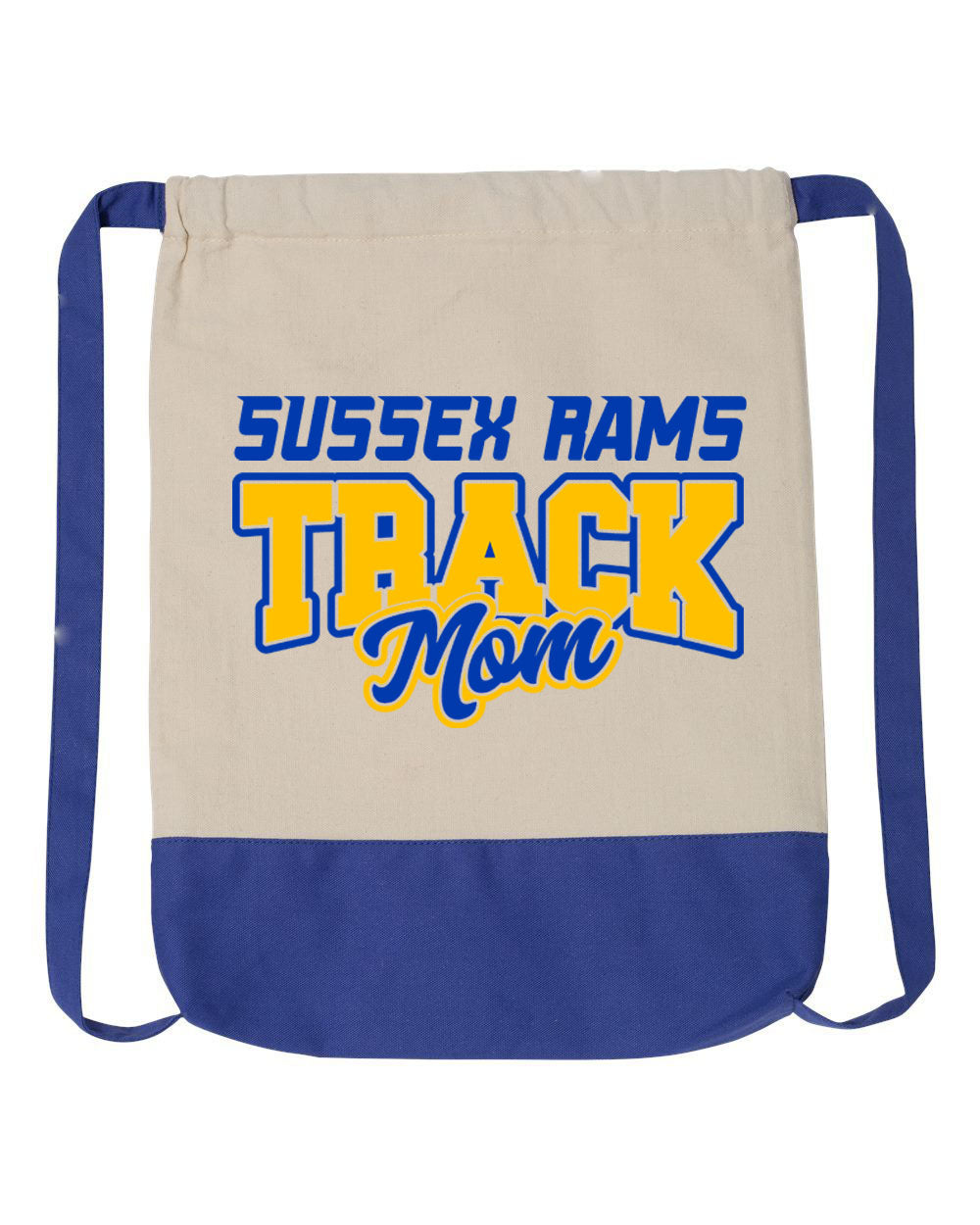 Sussex Rams Track Drawstring Bag Design 1