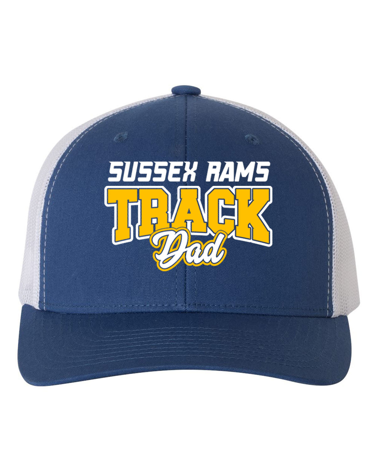 Sussex Rams Track Trucker Hat Design 1