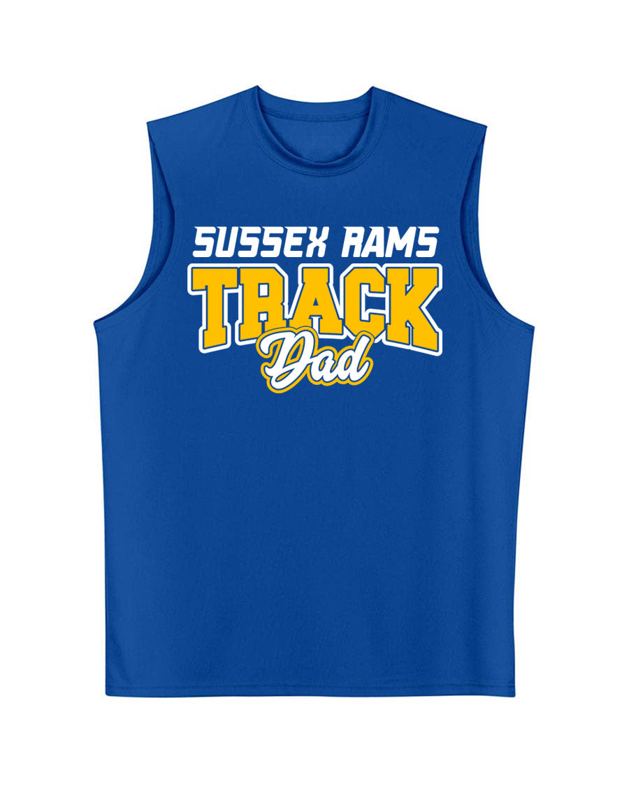 Sussex Rams Track Men's Performance Tank Top Design 1