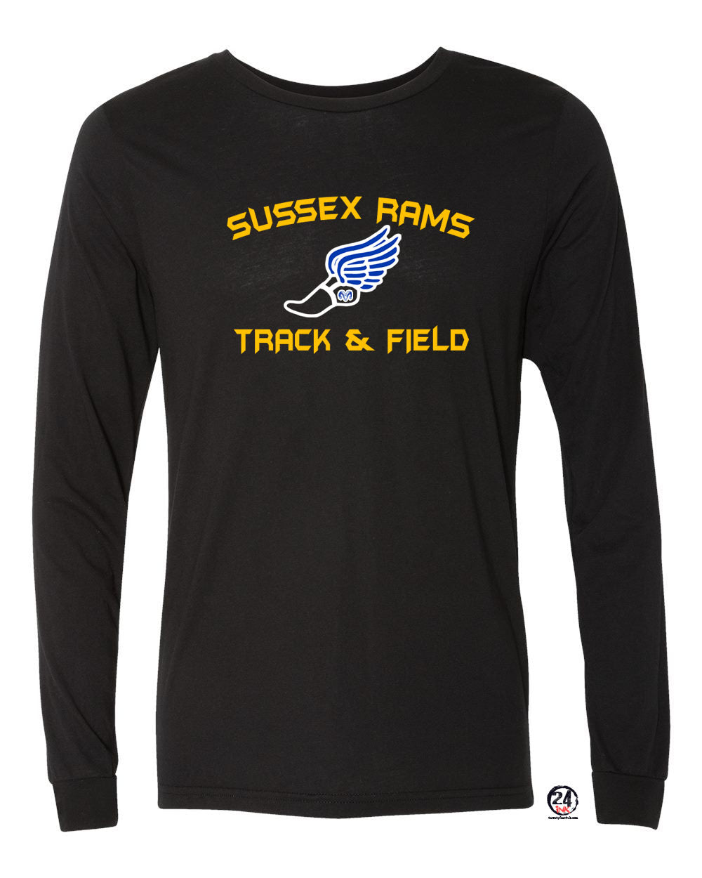 Sussex Rams Track Long Sleeve Shirt Design 2