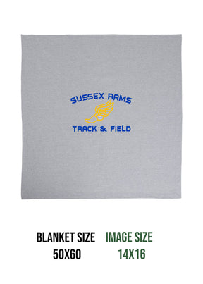 Sussex Rams Track Blanket Design 2
