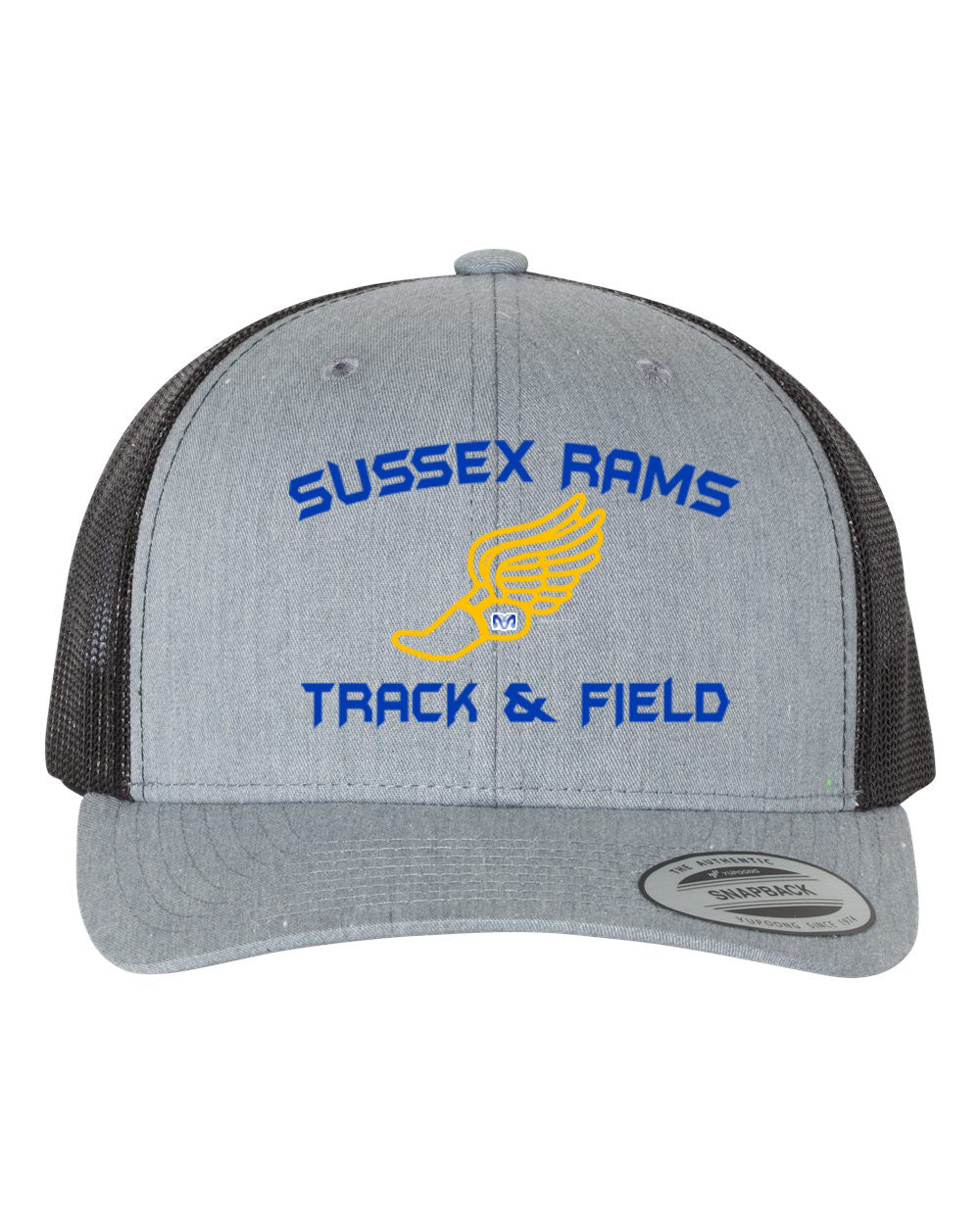 Sussex Rams Track Trucker Hat Design 2