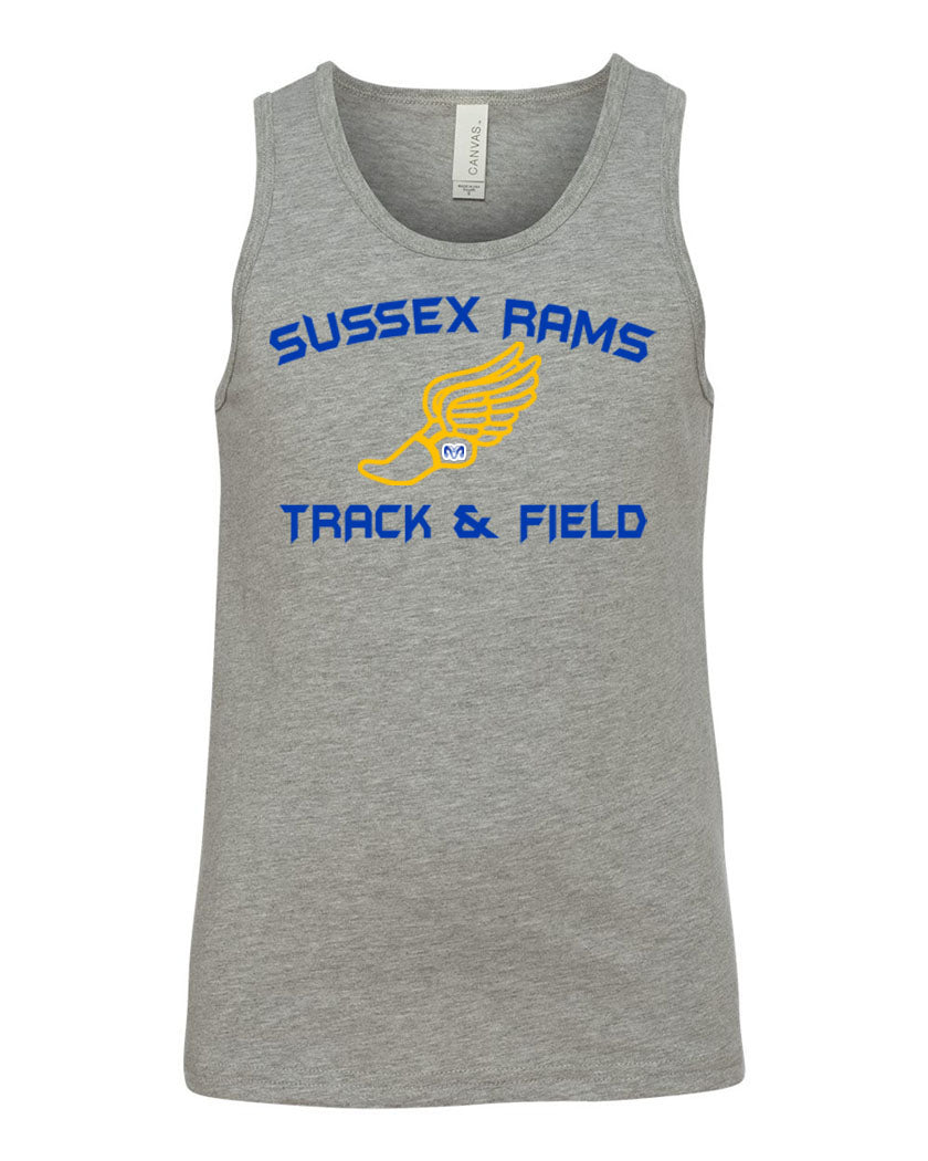 Sussex Rams Track Muscle Tank Top Design 2