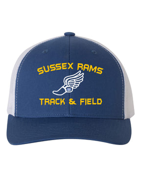 Sussex Rams Track Trucker Hat Design 2