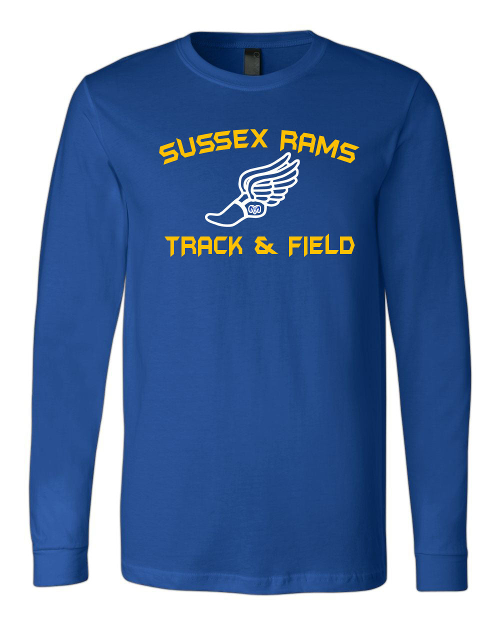 Sussex Rams Track Long Sleeve Shirt Design 2
