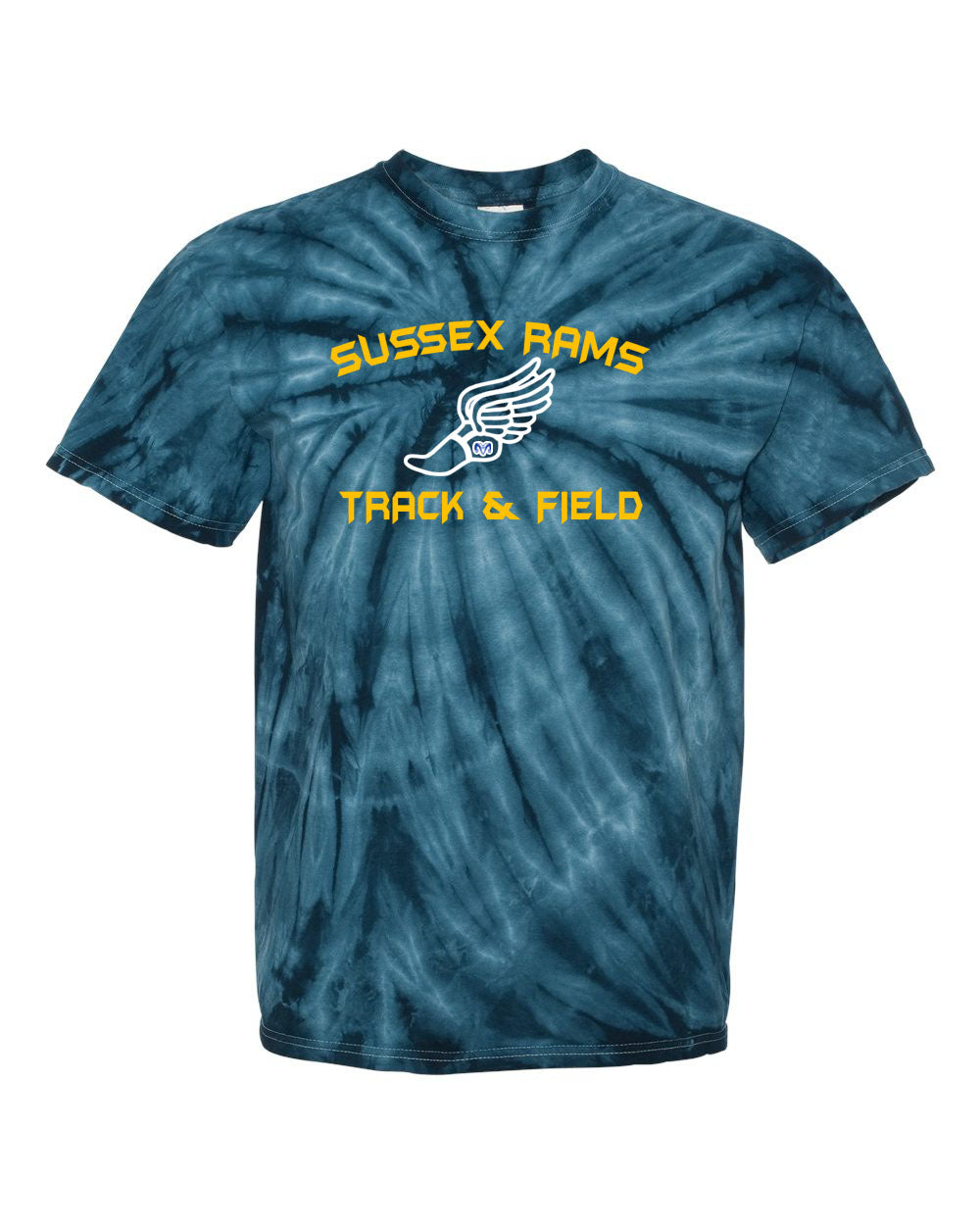 Sussex Rams Track Tie Dye t-shirt Design 2