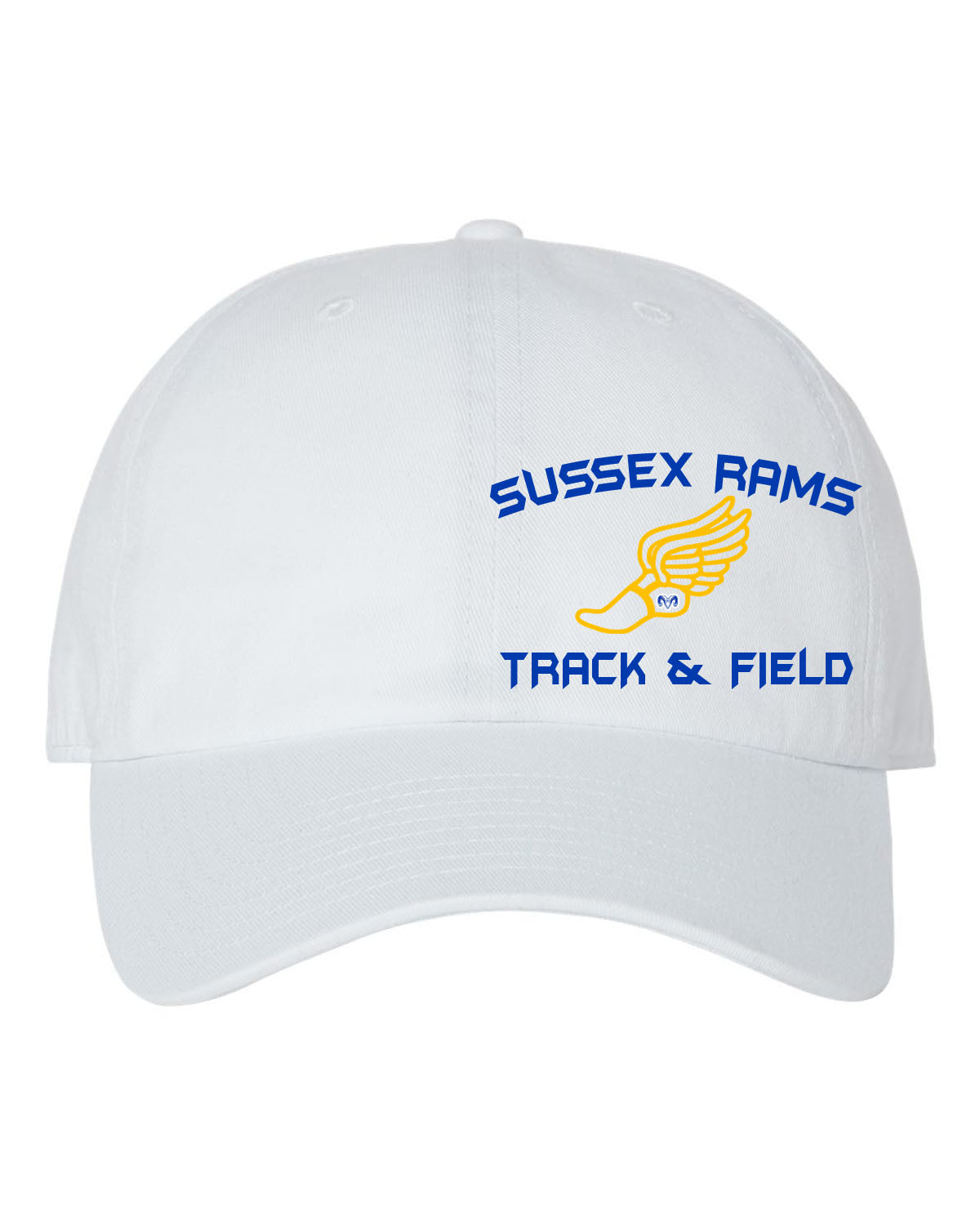 Sussex Rams Track Trucker Hat Design 2