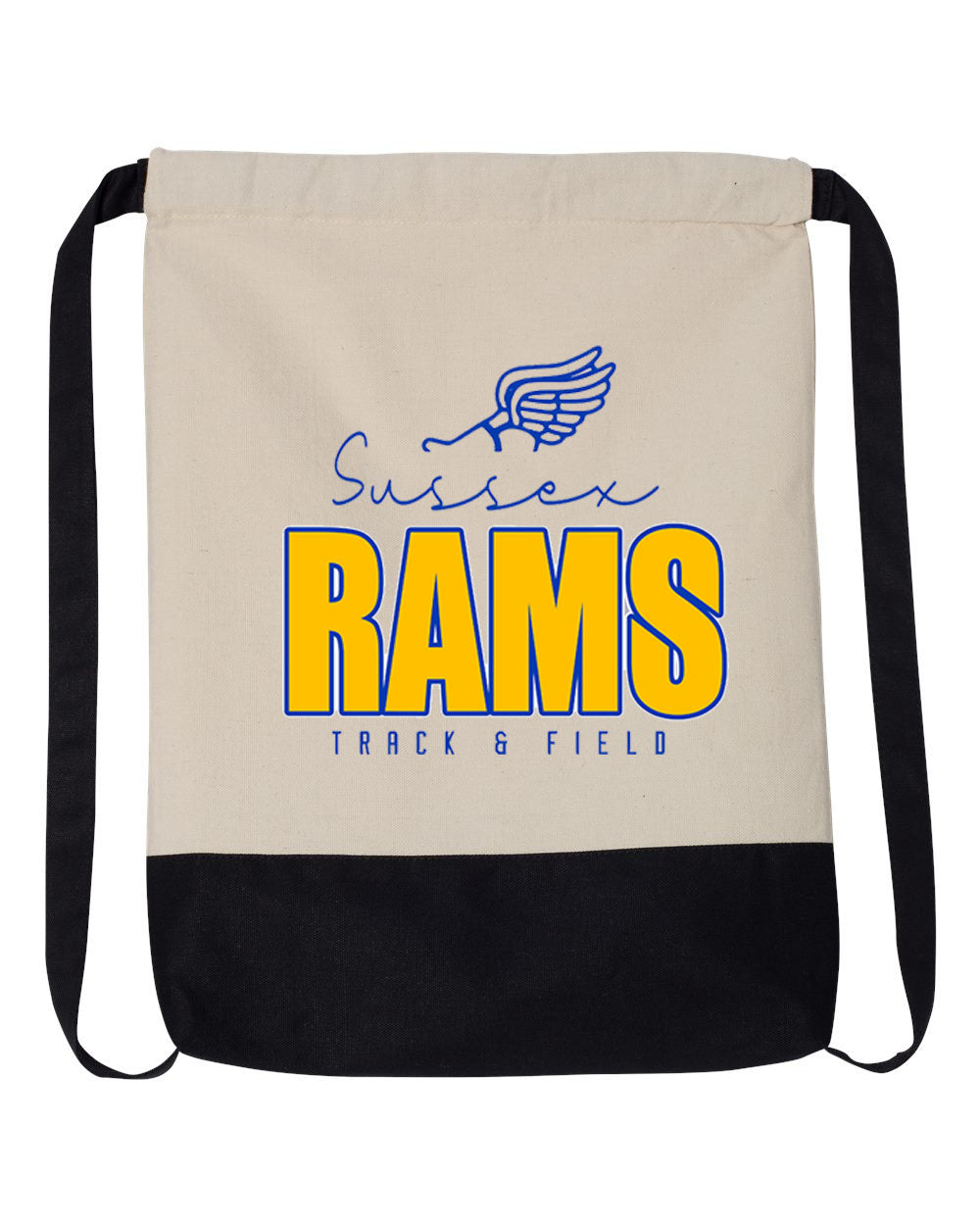 Sussex Rams Track Drawstring Bag Design 4
