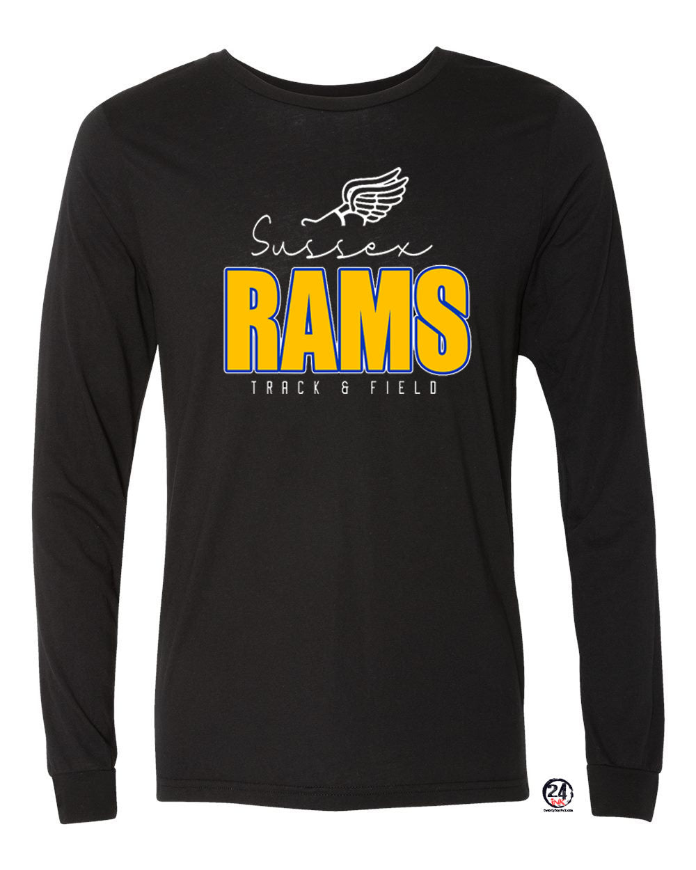 Sussex Rams Track Long Sleeve Shirt Design 4