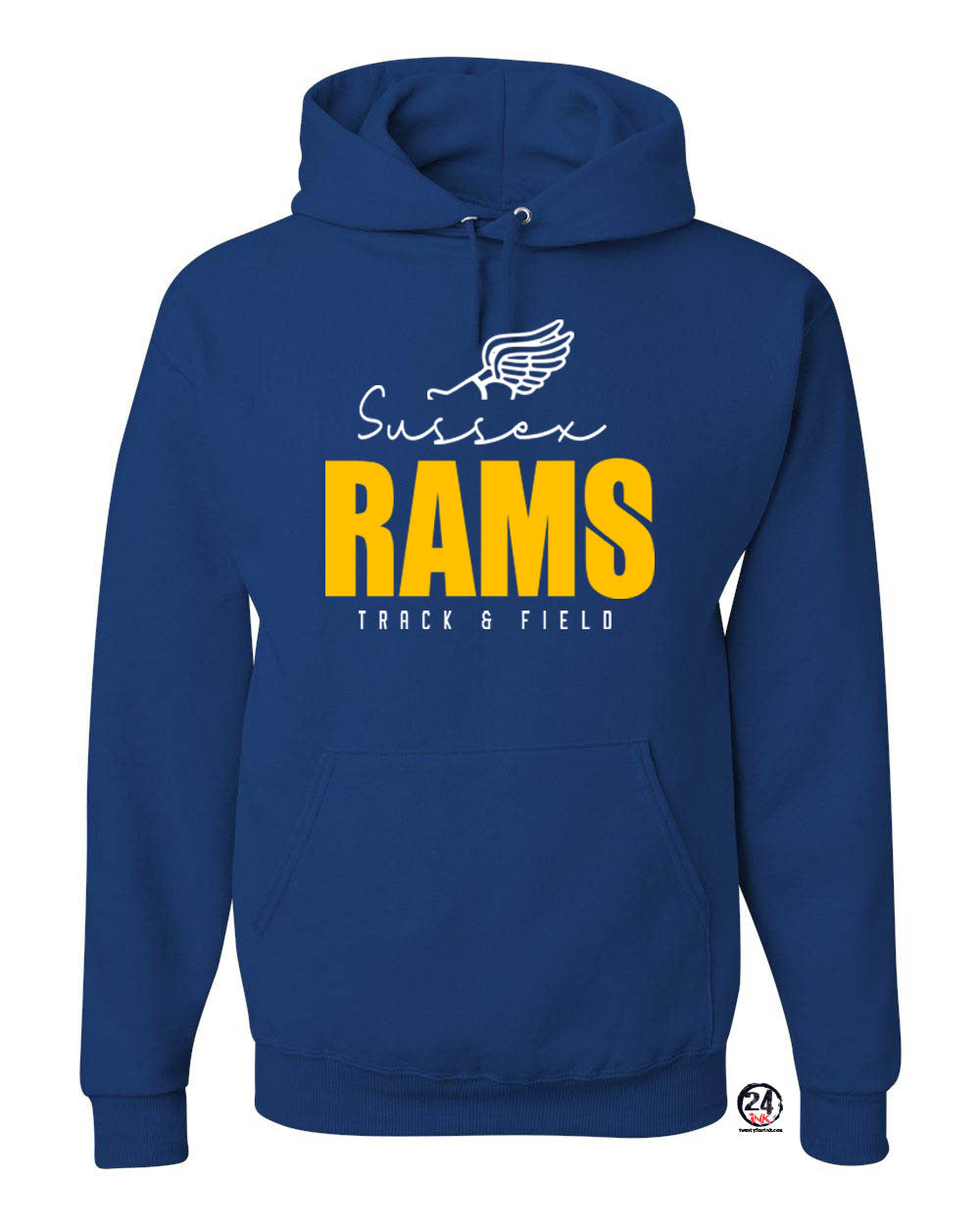 Sussex Rams Track Hooded Sweatshirt Design 4