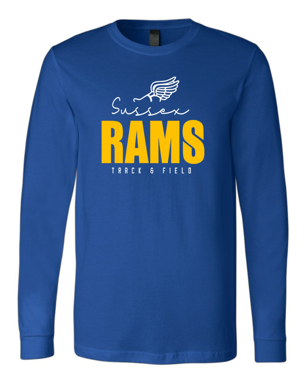 Sussex Rams Track Long Sleeve Shirt Design 4
