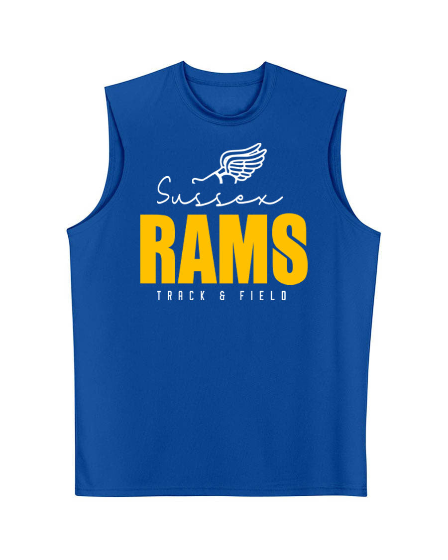 Sussex Rams Track Men's Performance Tank Top Design 4
