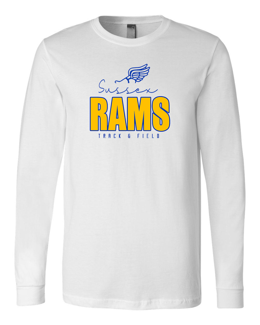 Sussex Rams Track Long Sleeve Shirt Design 4